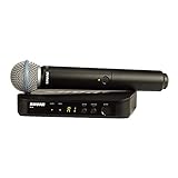 Microfone Sem Fio Shure Blx24 B58 M15 Bastão Para Voz