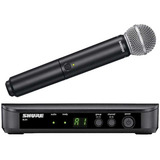 Microfone Sem Fio Shure Sm58 - Blx24/sm58 - Envio 24h