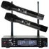 Microfone Sem Fio Tsi Duplo Tsi 7000 Uhf 300 Canais Cor Preto