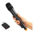 Microfone Sem Fio Vocal Profissional 30metros Karaokê Igreja Cor Preto