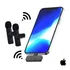 Microfone Sem Fio Wireless Compatível iPhone Cor Preto