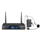 Microfone Sem Fio Wireless Karsect Headset Receptor Uhf