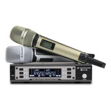Microfone Sennheiser Ew135 G4 Duplo Profissional Sem Fio Uhf