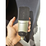 Microfone Sennheiser Mk 4 Condensador Cardioide Prata preto