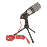 Microfone Sf 666 Condensador Omnidirecional Preto