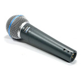 Microfone Shure Beta 58a profissional Cor Cinza escuro