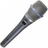Microfone Shure Beta 87a Cor Prateado