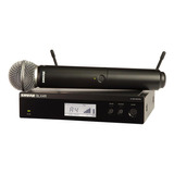 Microfone Shure Blx24rbr sm58 m15 S fio Sm58 Para Vocais
