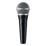 Microfone Shure Pga 48 Pga48 xlr Dinâmico Cardióide Preto