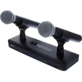 Microfone Shure S/fio Blx288br/pg58-m15 Uhf