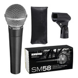 Microfone Shure Sm 58 Lc Vocal Dinâmico Cardióide Sm58 lc