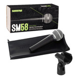 Microfone Shure Sm58 Profissional Cardioide Dinâmico Vocal