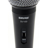 Microfone Shure Sv100 Cor Preto Original