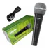 Microfone Shure Sv100-w Dinâmico  Cardióide Preto/prateado