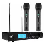 Microfone Uhf Digital Multifrequencia Duplo Uhf Le 913