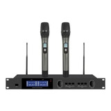 Microfone Uhf Digital Multifrequencia Duplo Uhf Le 913
