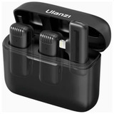 Microfone Ulanzi J12 Sem Fio Entrada Lightning 2 Mics Lapela