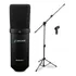 Microfone Usb Am-black-1 + Pedestal Pmv + Pop Filter Sj