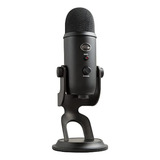 Microfone Usb Blue Yeti Edição Blackout