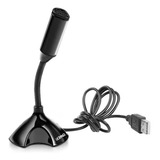 Microfone Usb De Mesa Pc Mac Notebook Jogos Aulas Reunião