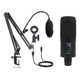 Microfone Usb Profissional Plug