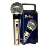 Microfone Vocal Chave Cabo 3m Tipo Leson Sm58 Dylan Dls 8
