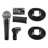 Microfone Vocal Dinâmico Cardioide Sm58 lc Da Shure Cab 