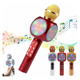 Microfone Youtuber C  Caixa De Som Karaoke Grava E Muda Voz Cor Vermelho