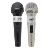 Microfones Mxt M-201 Dinâmico P10 Cor Preto/prateado