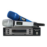 Microfones Sennheiser Ew 135g4 Dinâmico Cardioide Cor Azul branco