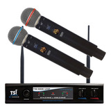 Microfones Tsi 900 uhf Dinâmico Supercardióide Cor Preto