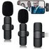 Microfones Wireless Microphone Sem Fios Lapela Duplo Dinâmico ConectoriPhone Cor Preto - Lightning