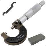 Micrômetro Externo 0 À 25mm Leitura 0 01mm C Estojo Lorben Máximo Comprimento Medido 25 Mm Mínimo Comprimento Medido 0 Mm