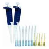 Micropipetas Kit C 2 Variável 10 100 100 1000ul ponteiras