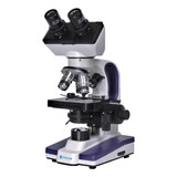 Microscópio Biológico Binocular Aumento 1000x Led E Brindes