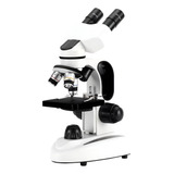Microscópio Biológico Binocular Aumento De 1000x Acromático