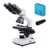Microscópio Biológico Binocular Di 521b Câmera Hdmi 2k 48mp