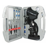 Microscópio Biológico Maleta Portátil 28 Peça 600x 1200x Nf