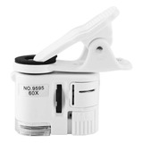 Microscópio Bolso Com Lupa 60x E Luz Uv Led Mini Microscópio