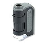 Microscópio Carson Portátil De Bolso MicroBrite Plus Com LED E Ampliação De 120x