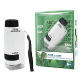 Microscópio De Mão Portátil Infantil 60x-120x Zoom