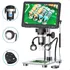 Microscópio Digital 1200x Lcd 7 Full Hd 1080p C bateria Led