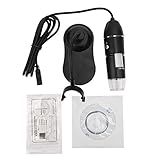 Microscópio Digital Fydun LED 50X-1000X Microscópio USB Com Suporte Com 8 Luzes LED Ajustáveis