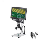 Microscópio Digital G1600 9 Pol 12mp 1 1600x Zoom Contínuo Cor Preto 110v 220v