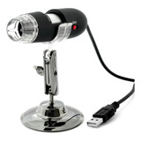 Microscópio Digital Usb Com Iluminação Led Zoom 1000x