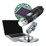 Microscópio Digital Usb Zoom Câmera Lente 1600x Celular Note