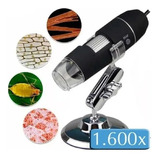 Microscópio Digital Zoom 1600x Cam 2 0 Mp Profissional Usb