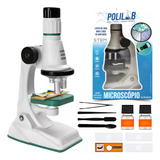 Microscópio Infantil Educa 3 Lentes Amplia 1200x Brinquedo
