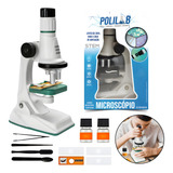 Microscópio Infantil Polibrinq 1200x Binocular Educacional