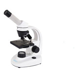 Microscópio Monocular Aumento 40 640x Led 1w Kit De Lâminas